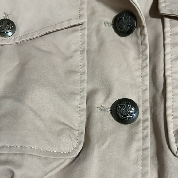 Zara Tan Utility Jacket with Notched Lapel and Structured Shoulders - Picture 2 of 8